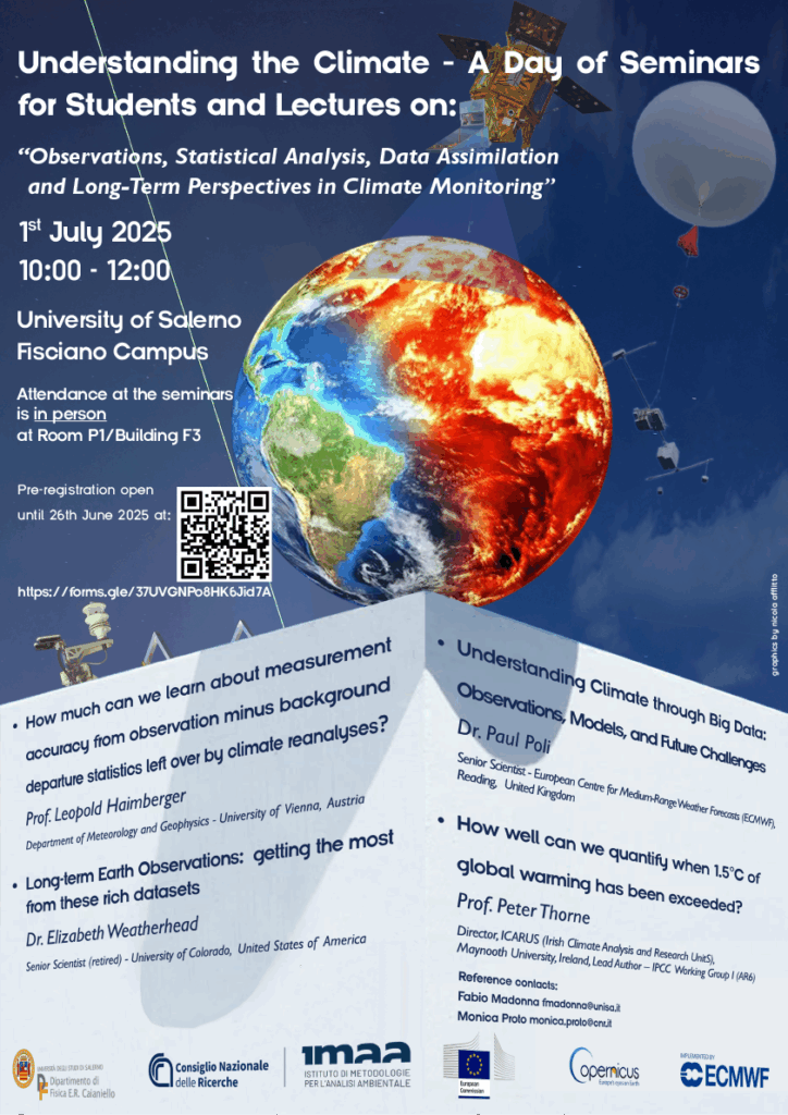Understanding the Climate: A day for Seminars for Students and Lectures